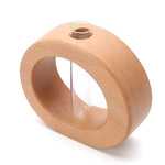 Soliflore Rond en Bois avec Tube - Vignette | Vase Cute