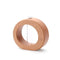 Soliflore Rond en Bois avec Tube en Verre et Bois.