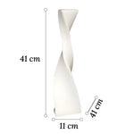 Grand Vase Artisanal Torsadé Blanc ou Noir - Vignette | Vase Cute