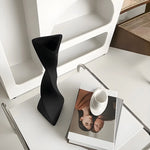 Grand Vase Artisanal Torsadé Blanc ou Noir - Vignette | Vase Cute