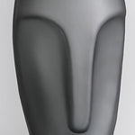 Grand Vase Décoration d'Intérieur Visage Gris - Vignette | Vase Cute