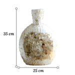 Grand Vase de Luxe Écailles Dorées - Vignette | Vase Cute