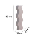 Grand Vase Ondulé Original Gris ou Rose - Vignette | Vase Cute