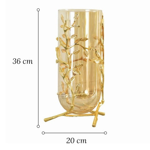 Grand vase transparent modèle Petit dimensions.