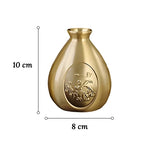 Petit Vase d'Antan Chinois Doré Motif Oiseaux - Vignette | Vase Cute