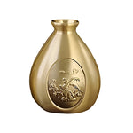 Petit Vase d'Antan Chinois Doré Motif Oiseaux - Vignette | Vase Cute