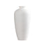 Petit vase design lignes circulaires en céramique Blanc