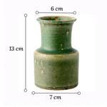 Petit Vase Vintage Vert Vieilli - Vignette | Vase Cute