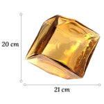 Soliflore Ambre Cubique Translucide Hydroponique - Vignette | Vase Cute