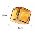 Soliflore Ambre Cubique Translucide Hydroponique - Vignette | Vase Cute