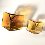Soliflore Ambre Cubique Translucide Hydroponique - Vignette | Vase Cute