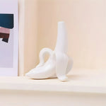 Soliflore Blanc Forme Banane - Vignette | Vase Cute