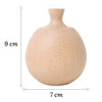 Soliflore Boule avec Col Fin en Bois - Vignette | Vase Cute
