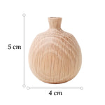 Soliflore Boule avec Col Fin en Bois - Vignette | Vase Cute