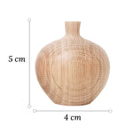 Soliflore Boule avec Col Fin en Bois - Vignette | Vase Cute