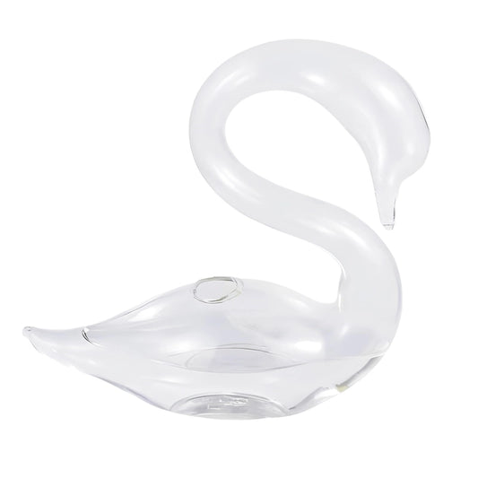 Soliflore Cygne Transparent en Verre modèle Femelle