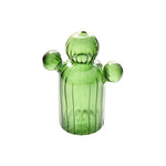 Soliflore Forme Cactus Vert Foncé Translucide - Vignette | Vase Cute