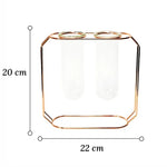 Soliflore Tube Suspendu Cadre Géométrique Rose Gold - Vignette | Vase Cute