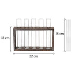 Soliflore Tubes Cadre Bois Mural - Vignette | Vase Cute