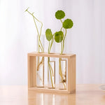 Soliflore Tubes Cadre Bois Mural - Vignette | Vase Cute