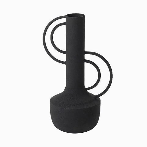 Vase amphore givré design original modèle Noir.