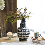 Vase Ancien Cruche Motif Triangles - Vignette | Vase Cute