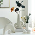 Vase Blanc Art Abstrait - Vignette | Vase Cute