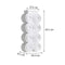 Vase colonne art déco motif rond modèle Grand avec dimensions.