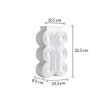 Vase Colonne Art Déco Motif Rond - Vignette | Vase Cute
