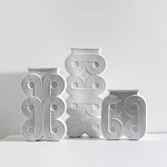 Vase Colonne Art Déco Motif Rond - Vignette | Vase Cute