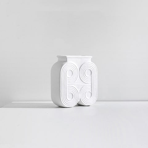 Vase colonne art déco motif rond présentation modèle Petit.