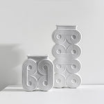 Vase Colonne Art Déco Motif Rond - Vignette | Vase Cute