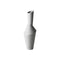 Vase asymétrique nordique en céramique présentation du modèle Gris sur fond blanc.