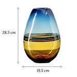 Vase Bicolore Orange et Bleu - Vignette | Vase Cute