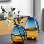 Vase Bicolore Orange et Bleu - Vignette | Vase Cute