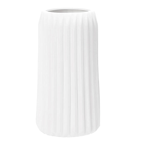 Vase Blanc Décoratif Style Origami en Céramique modèle B.