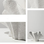 Vase Blanc Éventail Original - Vignette | Vase Cute
