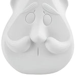 Vase Blanc Visage Monsieur Moustache - Vignette | Vase Cute