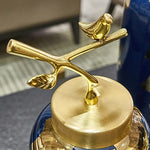 Vase Bleu et Or Moderne Luxueux - Vignette | Vase Cute