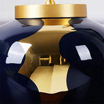 Vase Bleu et Or Moderne Luxueux - Vignette | Vase Cute