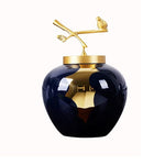 Vase Bleu et Or Moderne Luxueux - Vignette | Vase Cute