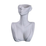 Vase Buste Blanc Design Féminin - Vignette | Vase Cute