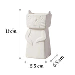Vase Chat Blanc Design Créatif - Vignette | Vase Cute