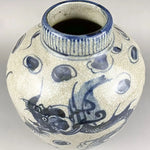 Vase Chinois Antique Bleu et Blanc Motif Dragon - Vignette | Vase Cute