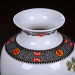 Vase Chinois Peint Motifs Animaux - Vignette | Vase Cute