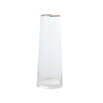 Vase Conique Chic Opalisé Col Doré - Vignette | Vase Cute