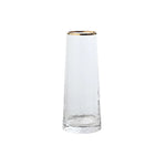 Vase Conique Chic Opalisé Col Doré - Vignette | Vase Cute