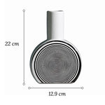 Vase Créatif Ligne Géométrique Effet Hypnotique - Vignette | Vase Cute