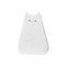 Vase Créatif Silhouette de Chat Original modèle Grand blanc sur fond blanc sans fleurs.