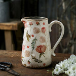 Vase Cruche Rétro Motifs Citron ou Rose - Vignette | Vase Cute